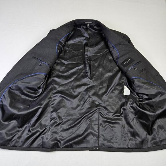 Banana Republic Mens Blazer Nailshead 40R Charcoal Gray 792939 Slim Suit Jacket - Picture 6 of 16